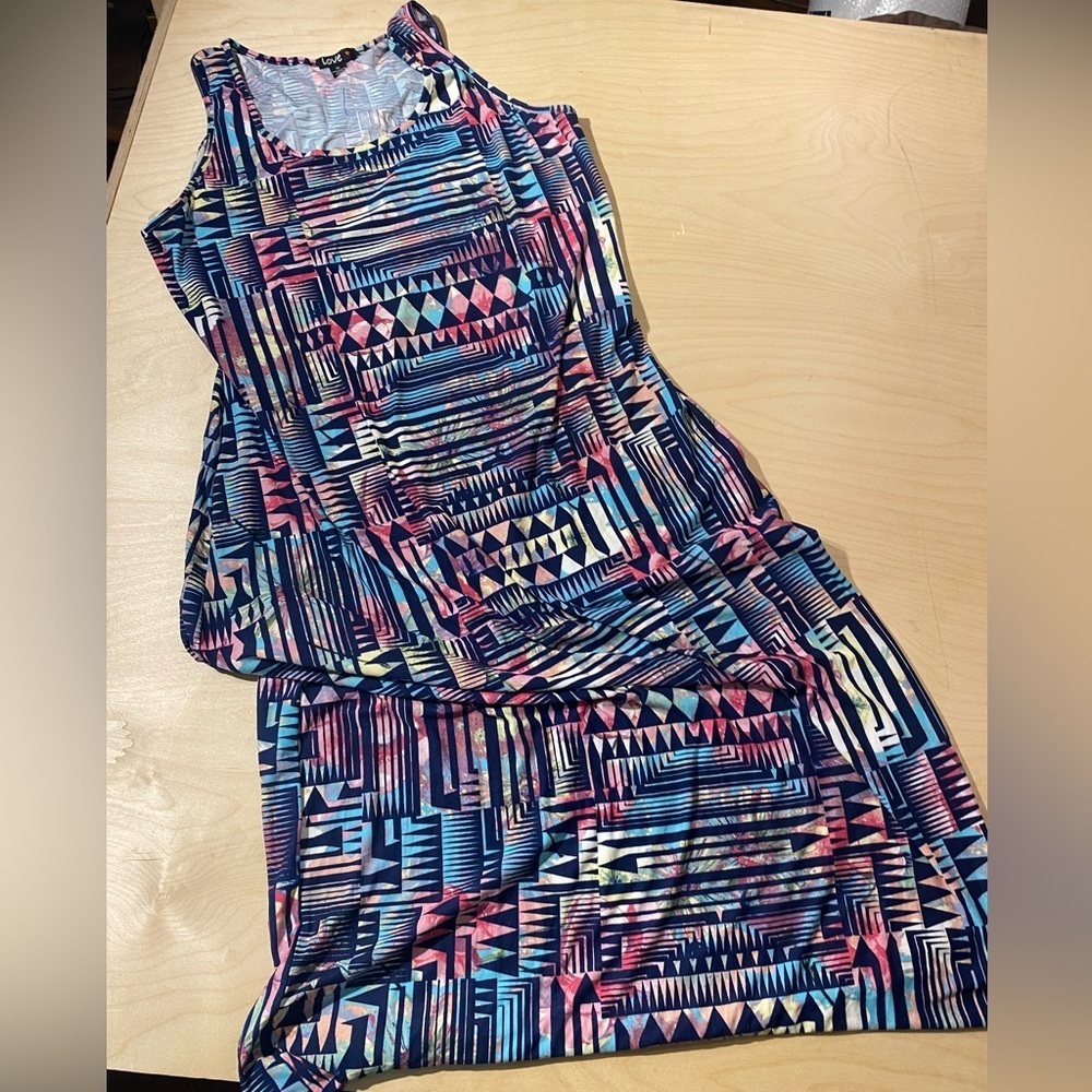 LOVE Maxi Sleeveless Dress 3X (JH)